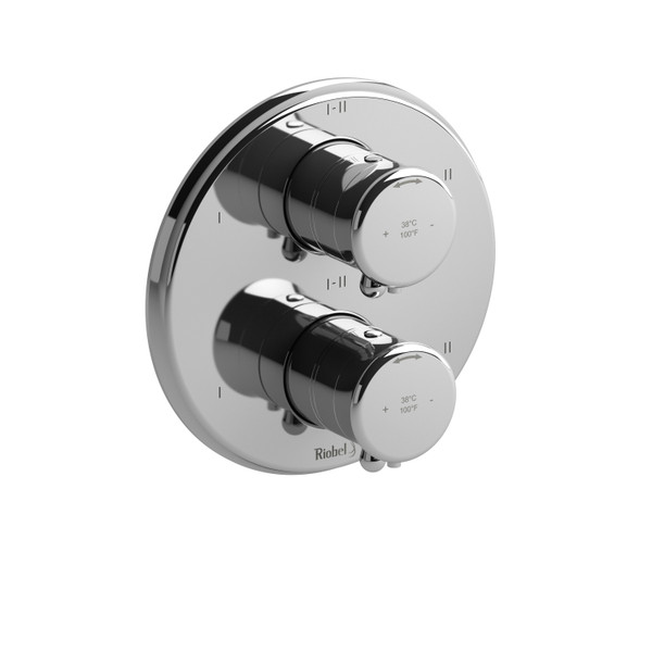 DISCONTINUED 4-way Type T/P (thermostatic/pressure balance) 3/4"coaxial complete valve - Chrome | Model Number: GN46C