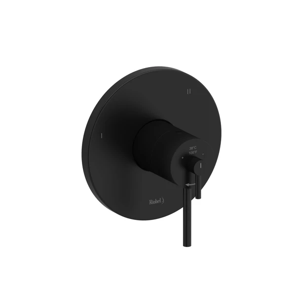 DISCONTINUED 3-way no share Type T/P (thermostatic/pressure balance) coaxial complete valve - Black | Model Number: GS47BK