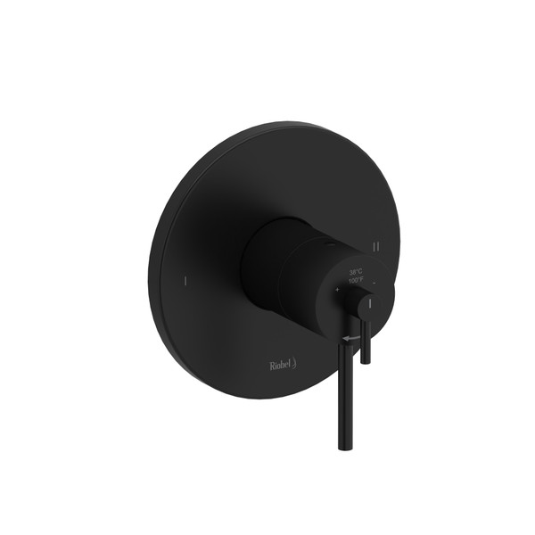 GS 2-Way No Share Type T/P (Thermostatic/Pressure Balance) Coaxial Complete Valve PEX - Black | Model Number: GS94BK-SPEX - Product Knockout