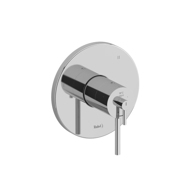 Valve complète coaxiale en PEX type T/P (thermostatique/pression équilibrée) à 3 voies GS - Chrome  | Numéro de modèle: GS95C-SPEX - Produit épuisé