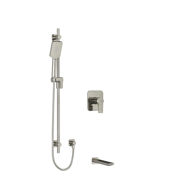 DISCONTINUED-Fresk Shower Kit 1244 - Brushed Nickel | Model Number: KIT1244FRBN-SPEX - Product Knockout