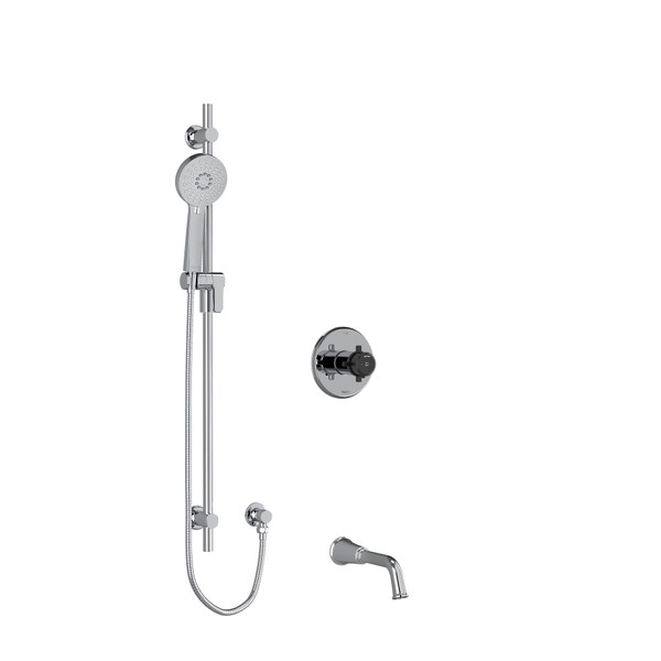 DISCONTINUED Shower Kit 1244 - Chrome/Black | Model Number: KIT1244MMRD+CBK