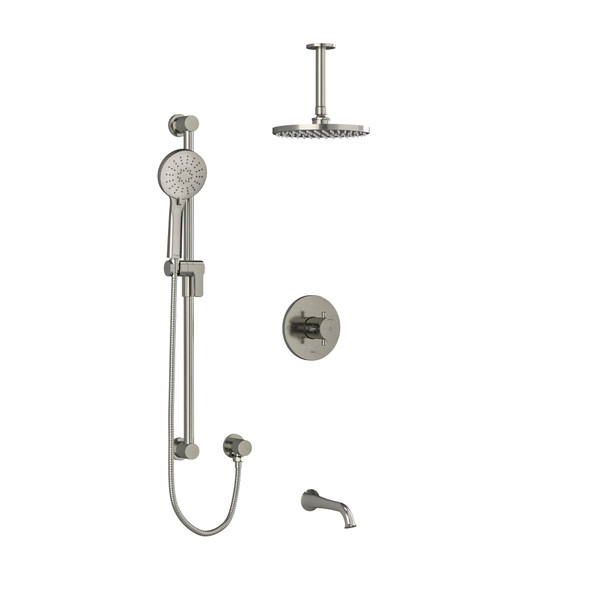 Shower Kit 1345 - Brushed Nickel | Model Number: KIT1345EDTM+BN-6