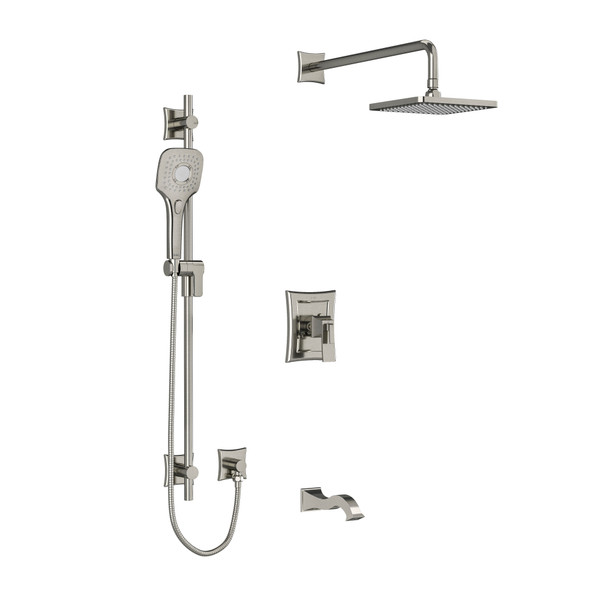 DISCONTINUED-Eiffel Shower Kit 1345 - Brushed Nickel | Model Number: KIT1345EFBN-EX - Product Knockout