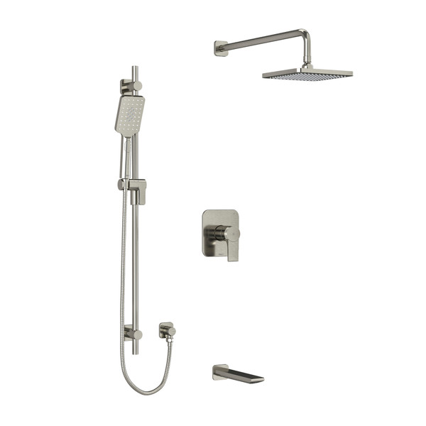 DISCONTINUED-Fresk Shower Kit 1345 - Brushed Nickel | Model Number: KIT1345FRBN-6-SPEX - Product Knockout