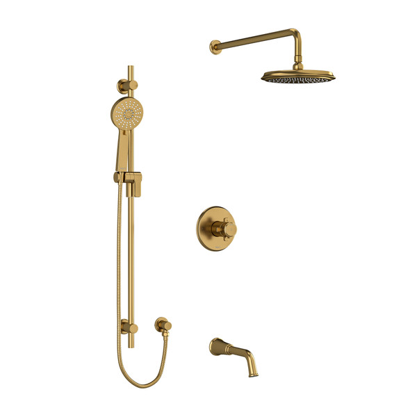 DISCONTINUED Shower Kit 1345 - Brushed Gold | Model Number: KIT1345MMRDXBG-SPEX