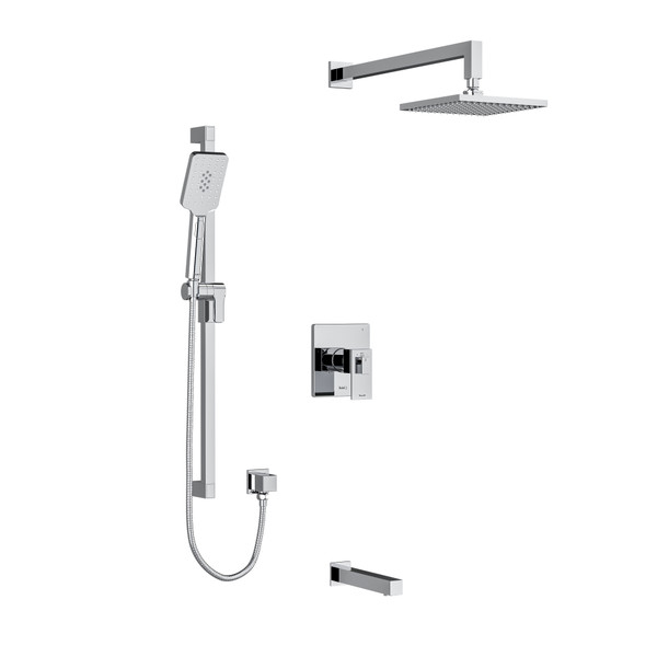 DISCONTINUED-Kubik Shower Kit 1345 - Chrome | Model Number: KIT1345USC - Product Knockout