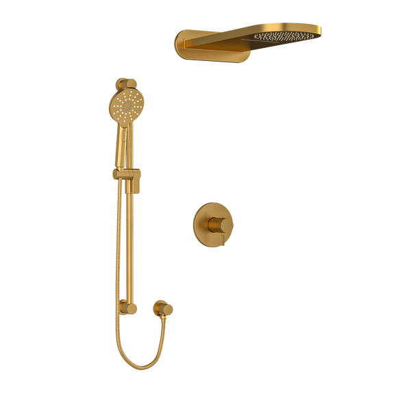 Ensemble de douche 2745 Riu - Or brossé | KIT2745RUTMKNBG-EX