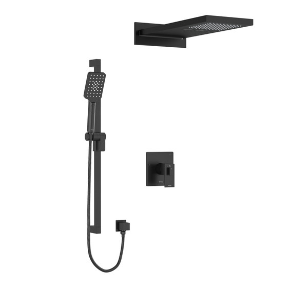 DISCONTINUED-Kubik Shower Kit 2745 - Black | Model Number: KIT2745USBK-EX - Product Knockout