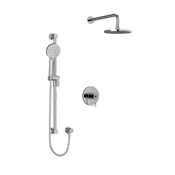 CS Type T/P (Thermostatic/Pressure Balance) 1/2 Inch Coaxial 2-Way System With Hand Shower And Shower Head - Chrome | Model Number: KIT323CSTMC - Product Knockout