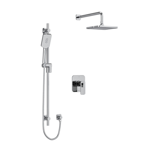 Equinox Type T/P (Thermostatic/Pressure Balance) 1/2 Inch Coaxial 2-Way System With Hand Shower And Shower Head - Chrome | Model Number: KIT323EQC - Product Knockout