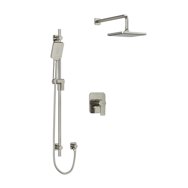 DISCONTINUED-Fresk Shower Kit 323 - Brushed Nickel | Model Number: KIT323FRBN-6-EX - Product Knockout