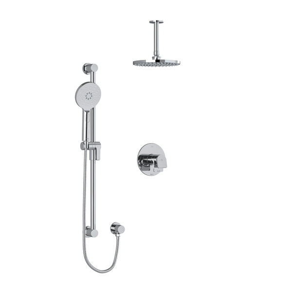 DISCONTINUÉ Système coaxial à 2 voies de 1/2 po type T/P (thermostatique/pression équilibrée) Ode avec douchette et tête de douche - Chrome | Numéro de modèle: KIT323ODC-6