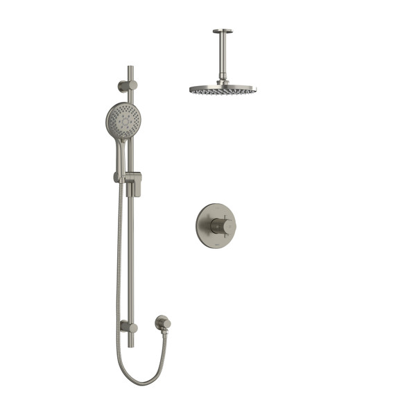 DISCONTINUED Pallace Type T/P (Thermostatic/Pressure Balance) 1/2 Inch Coaxial 2-Way System With Hand Shower And Shower Head - Brushed Nickel | Model Number: KIT323PATM+BN-6