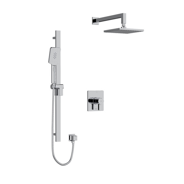 DISCONTINUED-Paradox Type T/P (Thermostatic/Pressure Balance) 1/2 Inch Coaxial 2-Way System With Hand Shower And Shower Head - Chrome | Model Number: KIT323PXTQC-6-EX - Product Knockout
