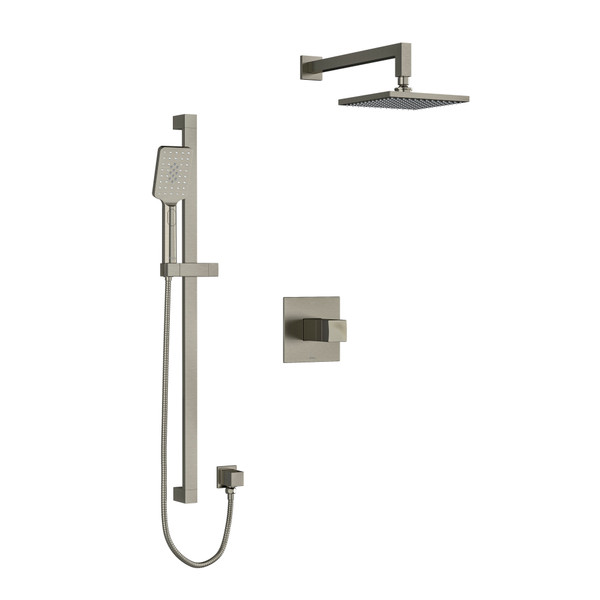 Reflet Type T/P (Thermostatic/Pressure Balance) 1/2 Inch Coaxial 2-Way System With Hand Shower And Shower Head - Brushed Nickel | Model Number: KIT323RFBN - Product Knockout