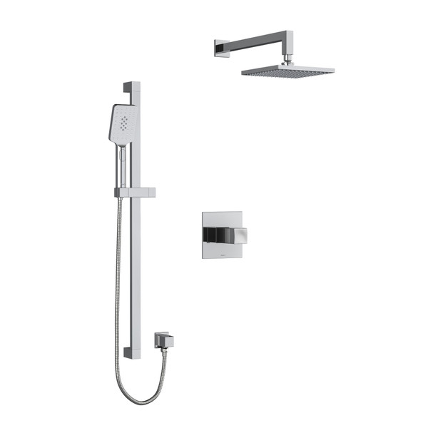 DISCONTINUÉ système coaxial à 2 voies de 1/2 po type t/p (thermostatique/pression équilibrée) reflet avec douchette et tête de douche - Chrome | Numéro de modèle: KIT323RFC-SPEX