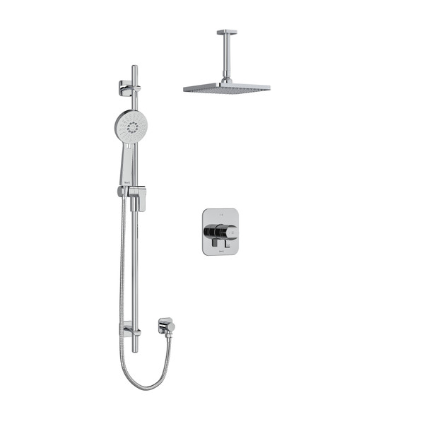 DISCONTINUED-Salomé Type T/P (Thermostatic/Pressure Balance) 1/2 Inch Coaxial 2-Way System With Hand Shower And Shower Head - Chrome | Model Number: KIT323SAC-6