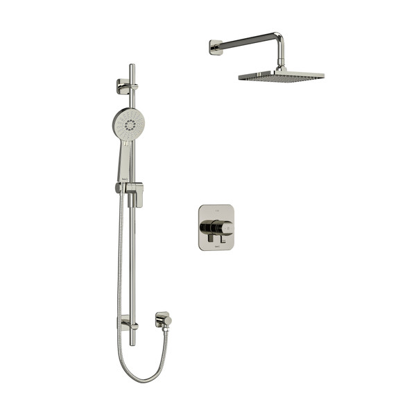 DISCONTINUED-Salome Type T/P (Thermostatic/Pressure Balance) 1/2 Inch Coaxial 2-Way System With Hand Shower And Shower Head - Polished Nickel | Model Number: KIT323SAPN-6-EX - Product Knockout