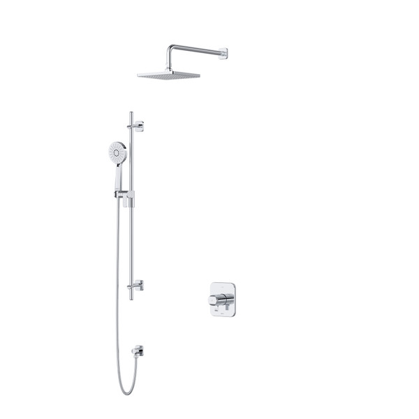 DISCONTINUED SalomÃ©  Type T/P (Thermostatic/Pressure Balance) 1/2 Inch Coaxial 2-Way System With Hand Shower And Shower Head - Chrome | Model Number: KIT323SAC-EX