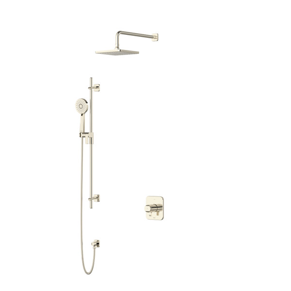 DISCONTINUED SalomÃ©  Type T/P (Thermostatic/Pressure Balance) 1/2 Inch Coaxial 2-Way System With Hand Shower And Shower Head - Polished Nickel | Model Number: KIT323SAPN-EX