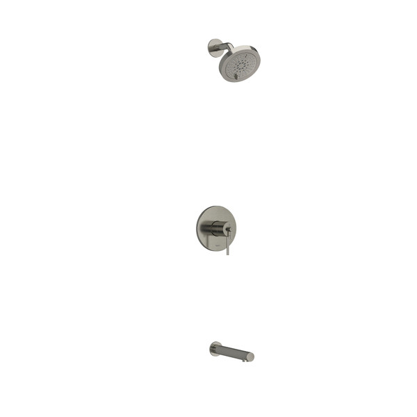 CS Type T/P (Thermostatic/Pressure Balance) 1/2 Inch Coaxial 2-Way No Share With Shower Head And Tub Spout - Brushed Nickel | Model Number: KIT4744CSTMBN-EX - Product Knockout
