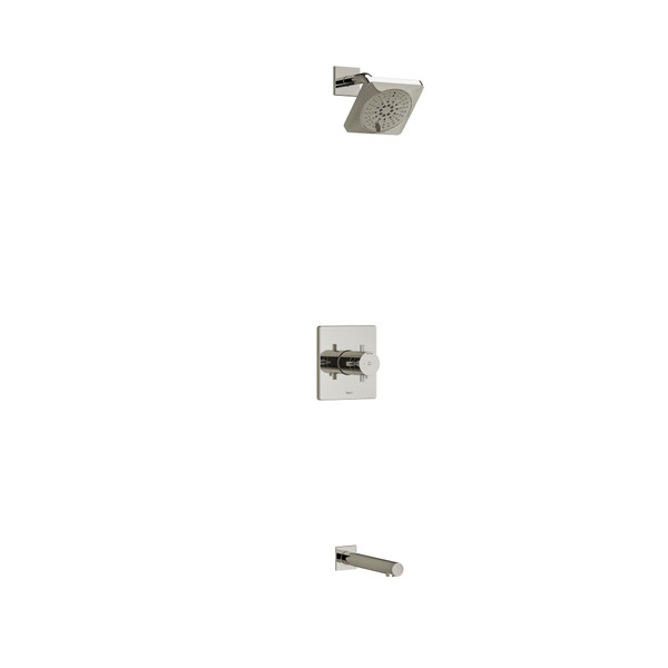 DISCONTINUED Pallace Type T/P (Thermostatic/Pressure Balance) 1/2 Inch Coaxial 2-Way No Share With Shower Head And Tub Spout - Polished Nickel | Model Number: KIT4744PATQ+PN-EX