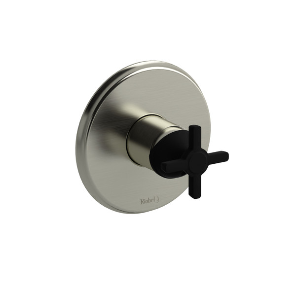 DISCONTINUED Type P (pressure balance) complete valve - Brushed Nickel/Black | Model Number: MMRD51+BNBK-EX