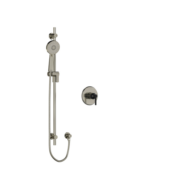 DISCONTINUED Type P (pressure balance) shower - Brushed Nickel/Black | Model Number: MMRD54LBNBK