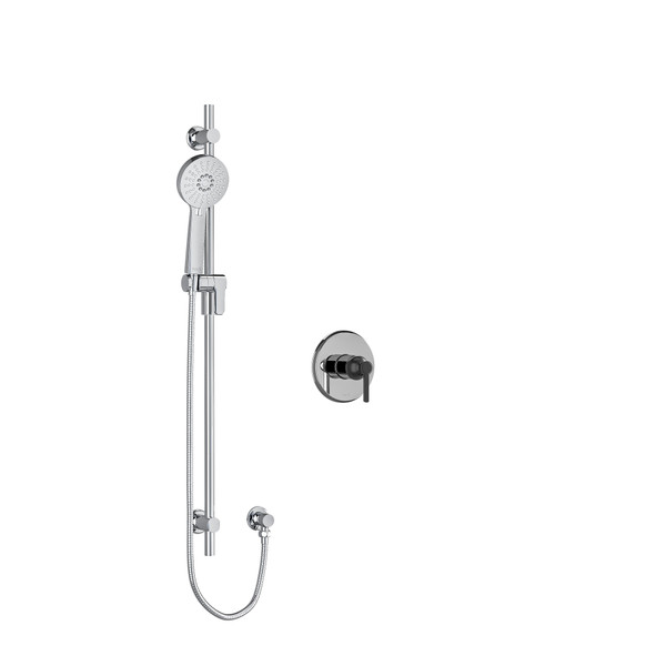 DISCONTINUED Type P (pressure balance) shower - Chrome/Black | Model Number: MMRD54LCBK