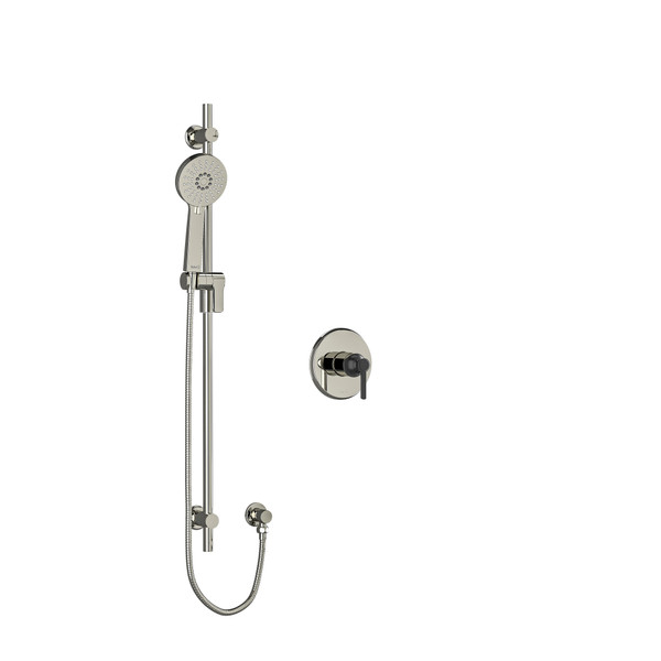 DISCONTINUED Type P (pressure balance) shower - Polished Nickel/Black | Model Number: MMRD54LPNBK