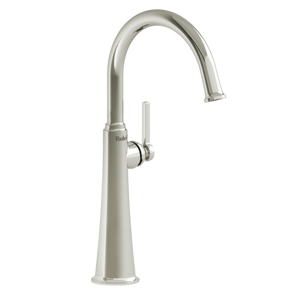 Momenti Single Hole Bathroom Faucet - Polished Nickel with Lever Handles | Model Number: MMRDL01LPN-05 - Product Knockout