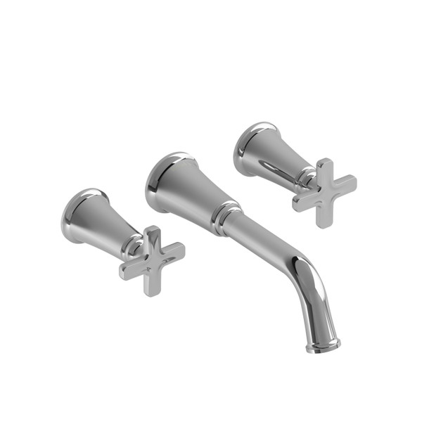 DISCONTINUED Momenti™ Wall Mount Lavatory Faucet - Chrome | Model Number: MMSQ03XC-05