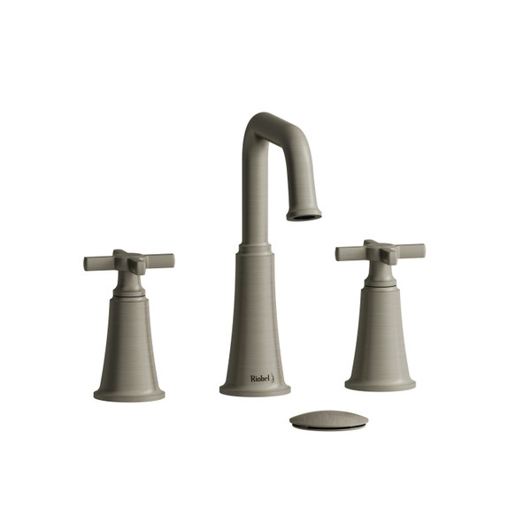 DISCONTINUED Momenti™ Widespread Lavatory Faucet With U-Spout - Brushed Nickel | Model Number: MMSQ08+BN-05