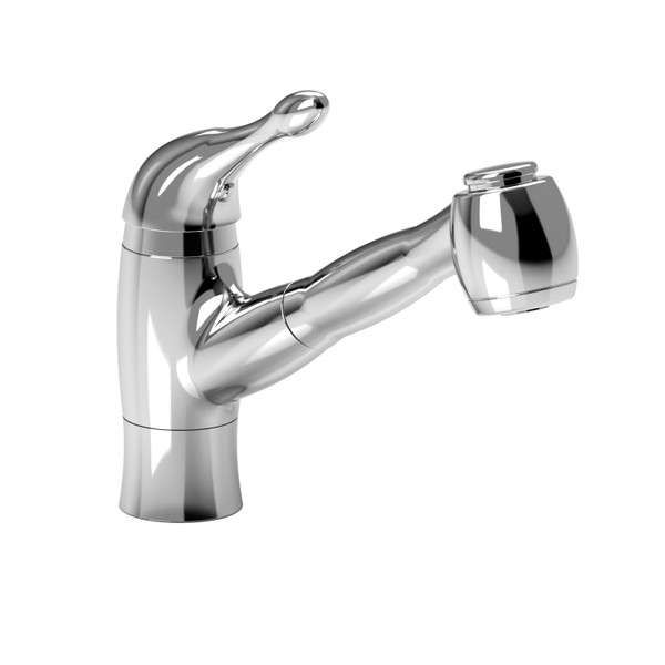 DISCONTINUED-Kitchen Faucet With Spray - Chrome | Model Number: MO201C-15 - Product Knockout