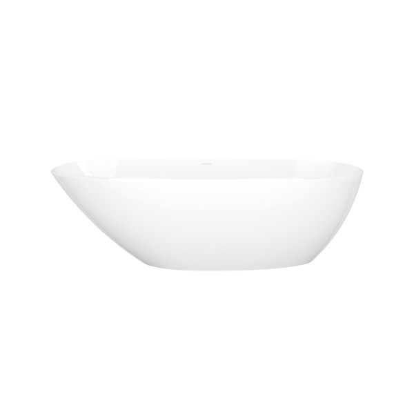 Mozzano  65 Inch X 29 Inch Freestanding Bathtub - Gloss White | Model Number: MOZ-N-SW-NO - Product Knockout