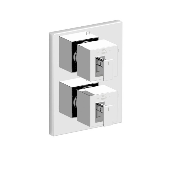 DISCONTINUED-Mizo 4-Way Type T/P (Thermostatic/Pressure Balance) 3/4 Inchcoaxial Complete Valve - Chrome | Model Number: MZ46C - Product Knockout