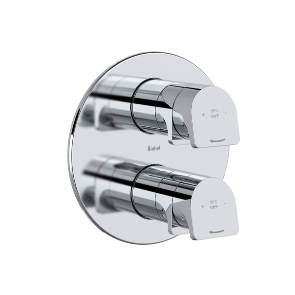 Ode 4-Way Type T/P (Thermostatic/Pressure Balance) 3/4 Inch Coaxial Complete Valve - Chrome | Model Number: OD83C - Product Knockout