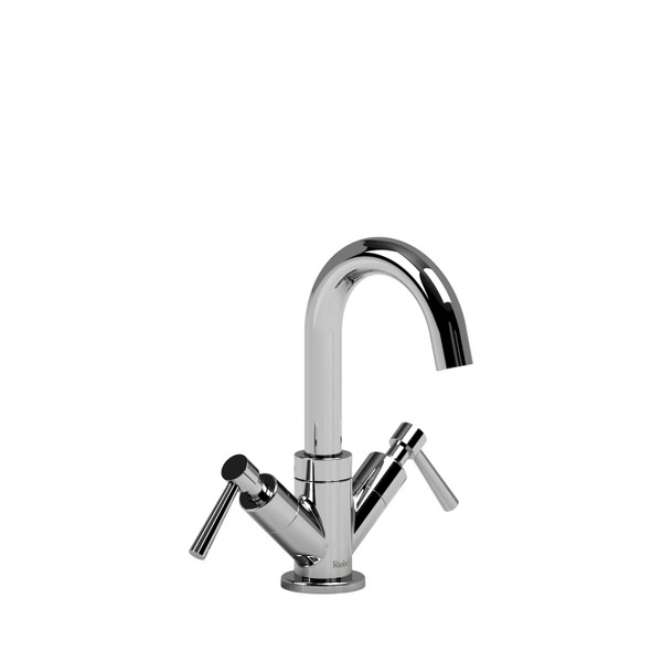 DISCONTINUED-Pallace Single Hole Bathroom Faucet Without Drain - Chrome with Lever Handles | Model Number: PA00LC-10 - Product Knockout