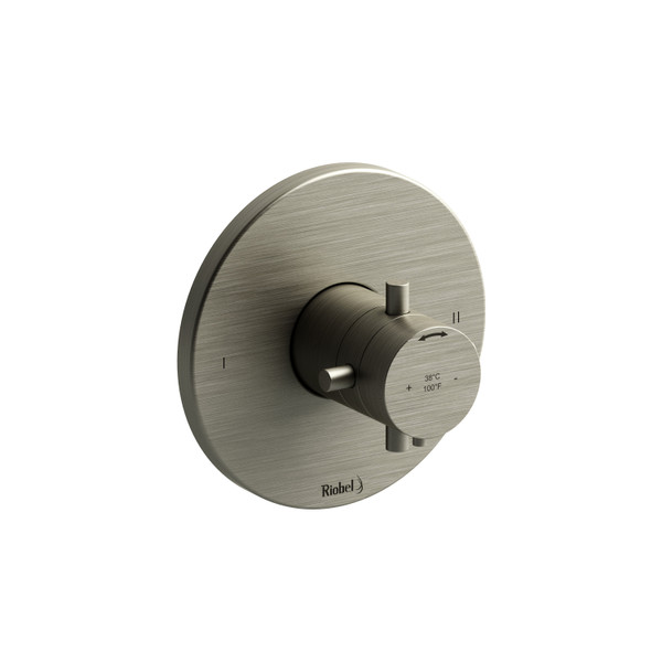 DISCONTINUED 2-way no share Type T/P (thermostatic/pressure balance) coaxial complete valve EXPANSION PEX - Brushed Nickel | Model Number: PATM44+BN-EX
