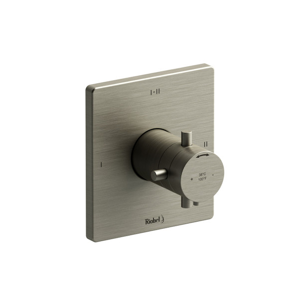 DISCONTINUED 2-way Type T/P (thermostatic/pressure balance) coaxial complete valve PEX - Brushed Nickel | Model Number: PATQ23+BN-SPEX