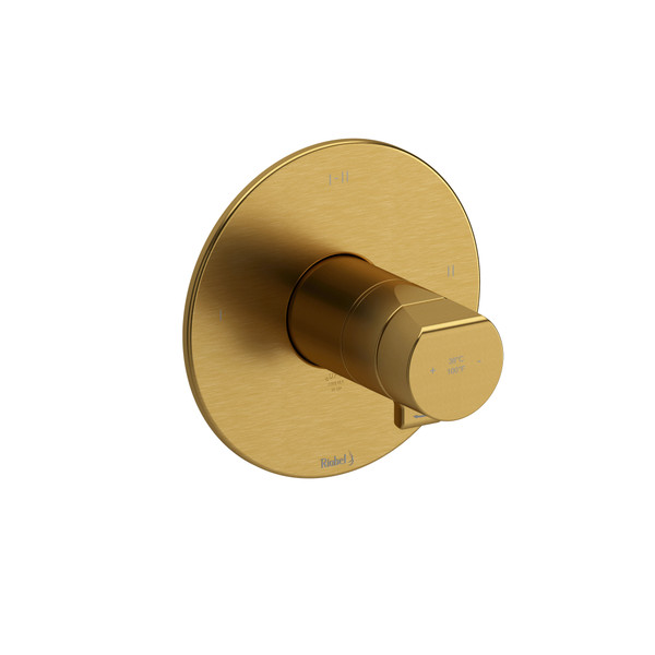 Parabola 2-Way Type T/P (Thermostatic/Pressure Balance) Coaxial Complete Valve PEX - Brushed Gold | Model Number: PB23BG-SPEX - Product Knockout