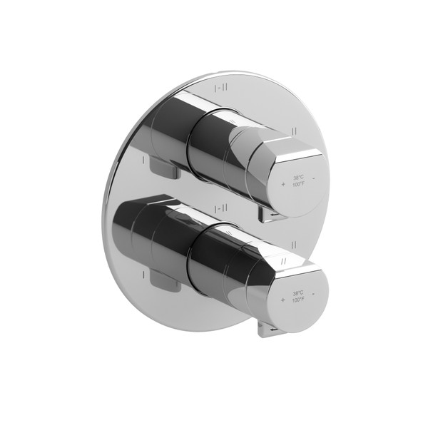 DISCONTINUED 4-way Type T/P (thermostatic/pressure balance) 3/4"coaxial complete valve - Chrome | Model Number: PB46C