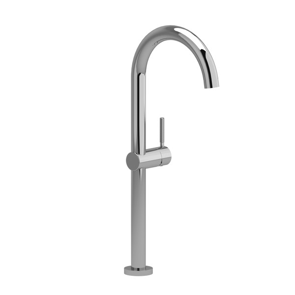 Riu Single Hole Bathroom Faucet - Chrome with Knurled Lever Handles | Model Number: RL01KNC-05 - Product Knockout
