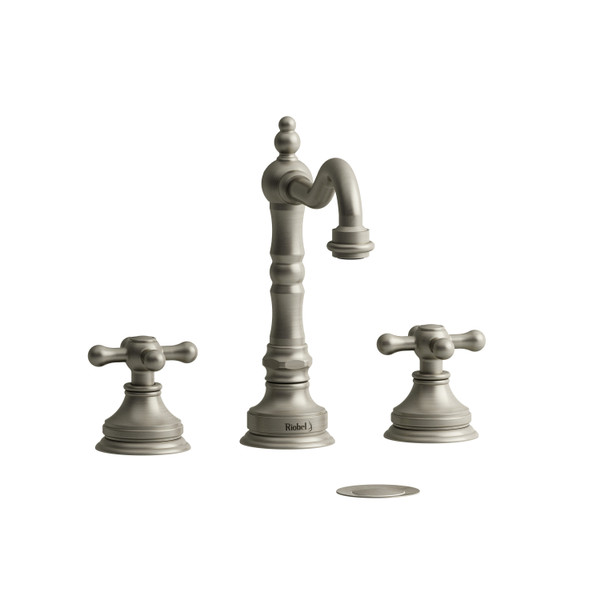 DISCONTINUED Retro™ Widespread Lavatory Faucet - Brushed Nickel | Model Number: RT08+BN-05