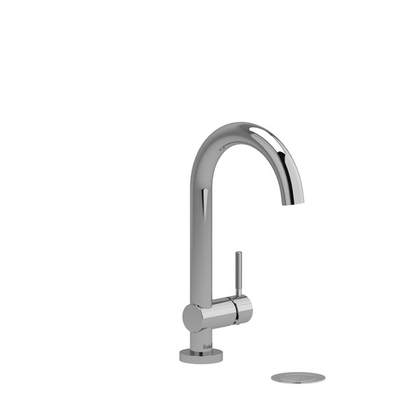 Riu Single Hole Bathroom Faucet - Chrome with Knurled Lever Handles | Model Number: RU01KNC-05 - Product Knockout