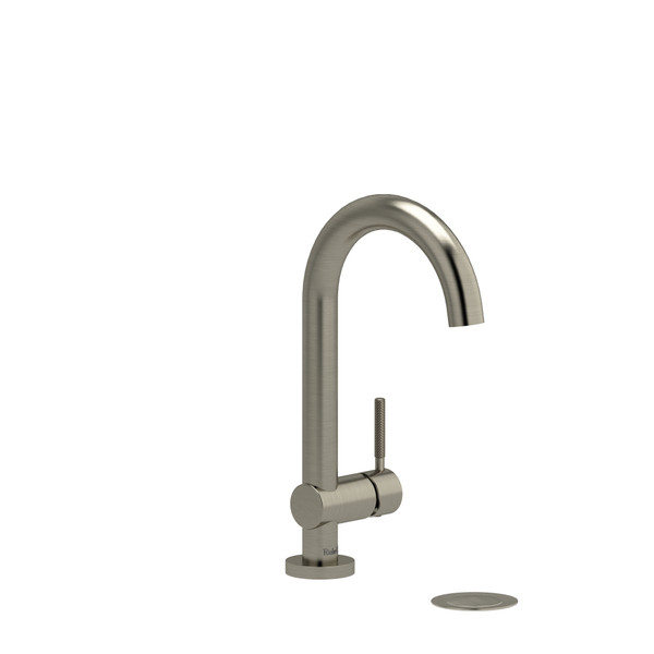 Riu Single Hole Bathroom Faucet - Brushed Nickel with Knurled Lever Handles | Model Number: RU01KNBN-05 - Product Knockout