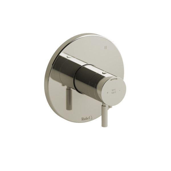 DISCONTINUED 3-way no share Type T/P (thermostatic/pressure balance) coaxial complete valve - Polished Nickel | Model Number: RUTM47PN