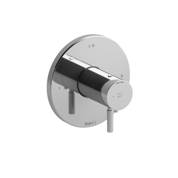Extension de valve complète coaxiale en PEX (thermostatique/pression équilibrée) à 2 voies type T/P Sylla - Chrome  | Numéro de modèle: SYTM23C-EX - Produit épuisé