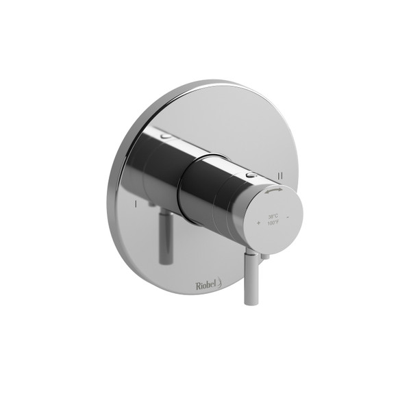 Valve complète coaxiale type t/p (thermostatique/pression équilibrée) non partagée à 2 voies Sylla - Chrome  | Numéro de modèle: SYTM44C - Produit épuisé
